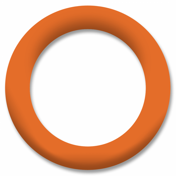 Orange Ring Snapsource metalltrykknapp - 10 stk