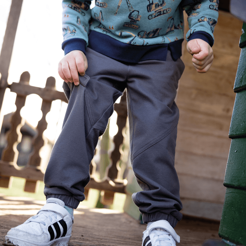 Gråbrun - Jeans Jersey