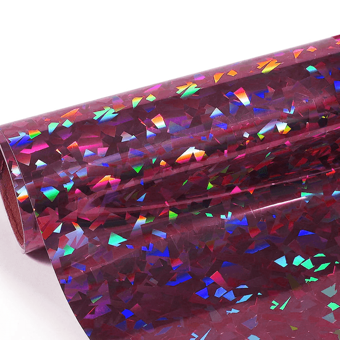 Hovedbilde Holographic Glass Dekorvinyl - Flower Rose Gold 30x30cm