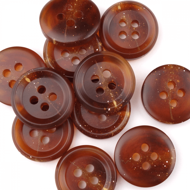 Hovedbilde Venus Brun - 18 mm Resin Knapp