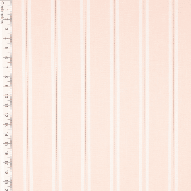 Hovedbilde Stripes Light Apricot Metallic - Fast Bomull