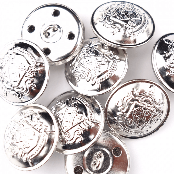 Hovedbilde Siegfried Sølv - 20 mm Metall Knapp