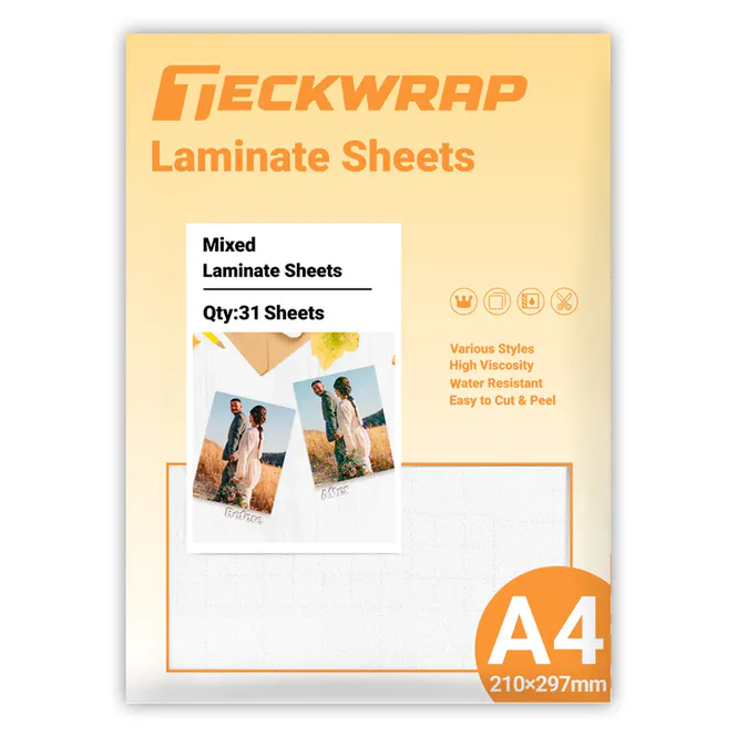 Hovedbilde TeckWrap Laminate Sheets A4 Mixed 31pk