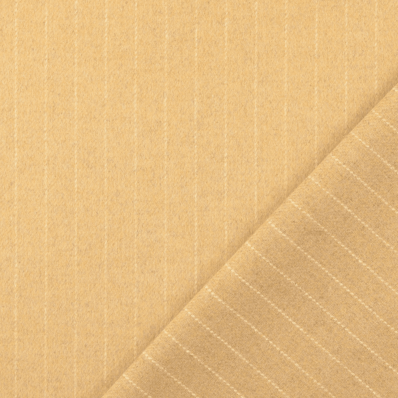 Beige Stripe - Jakkestoff m/ull