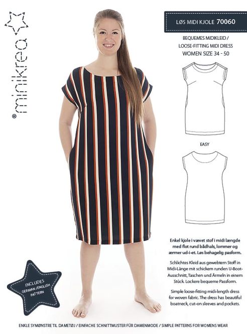 Hovedbilde Loose-Fitting Kjole dame (Minikrea 70060)