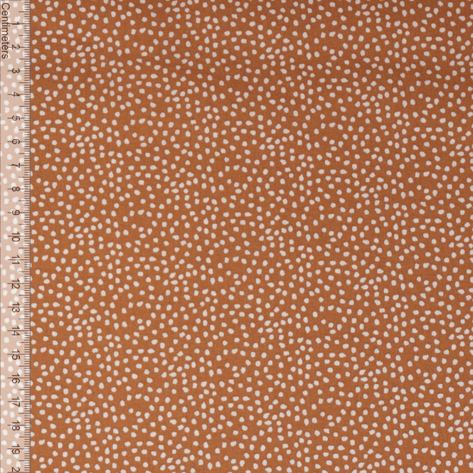 Hovedbilde Dots Terrakotta - Fast Bomull