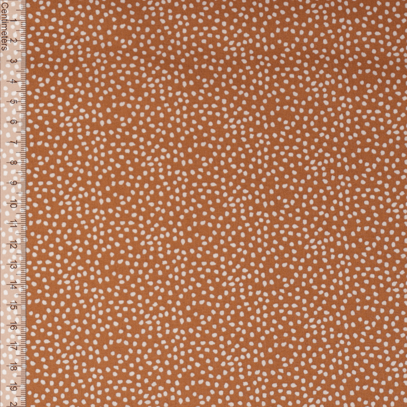 Dots Terrakotta - Fast Bomull