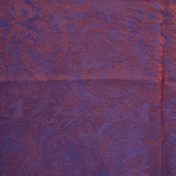 Camille Changeant Purple - Viskose/Silke Jacquard