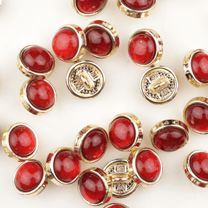 Hovedbilde Nebula R&oslash;d - 10 mm Metall Knapp