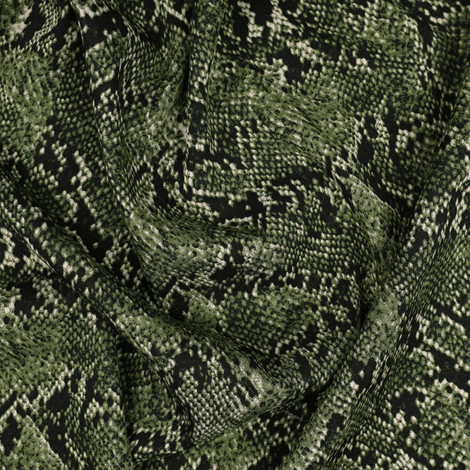 Hovedbilde Snake Green - Vevd Viskose Stretch