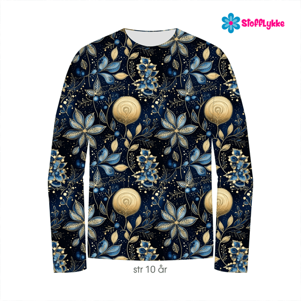Glam Blue Christmas - French Terry