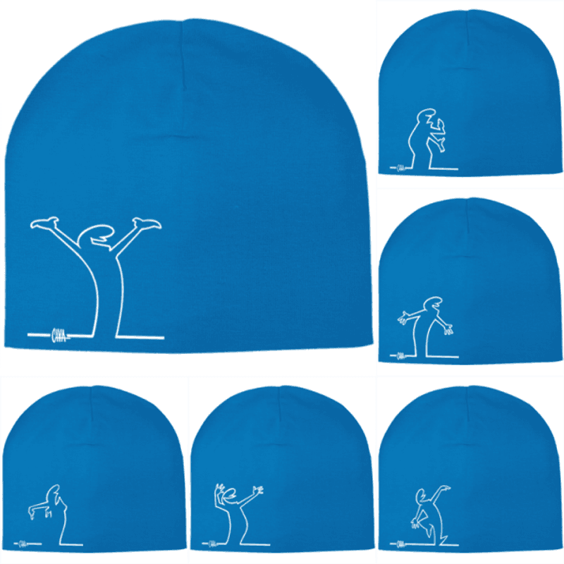 Mellomblå Streken - Lue