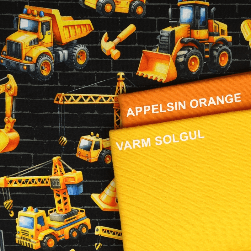 Construction Vehicles - French Terry