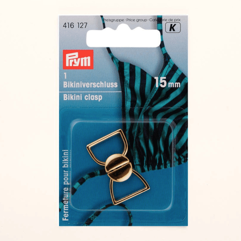 Bikinilås Metall Gull