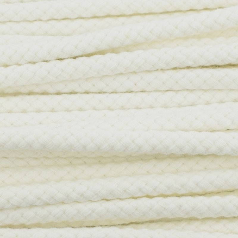 Naturhvit - Rund Snor 5 mm