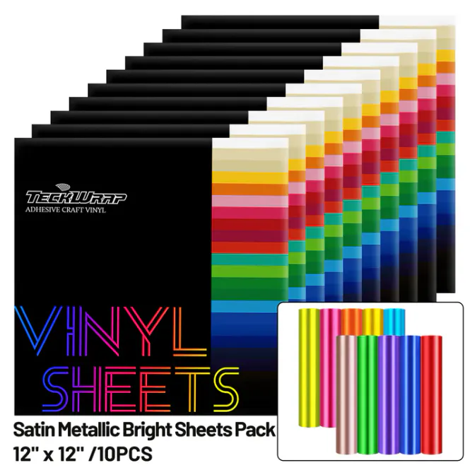 Hovedbilde Samlepakke Satin Metallic Bright Vibes Dekorvinyl