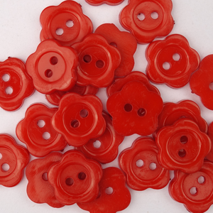 Hovedbilde Marabella Rød - 13 mm Plast Knapp