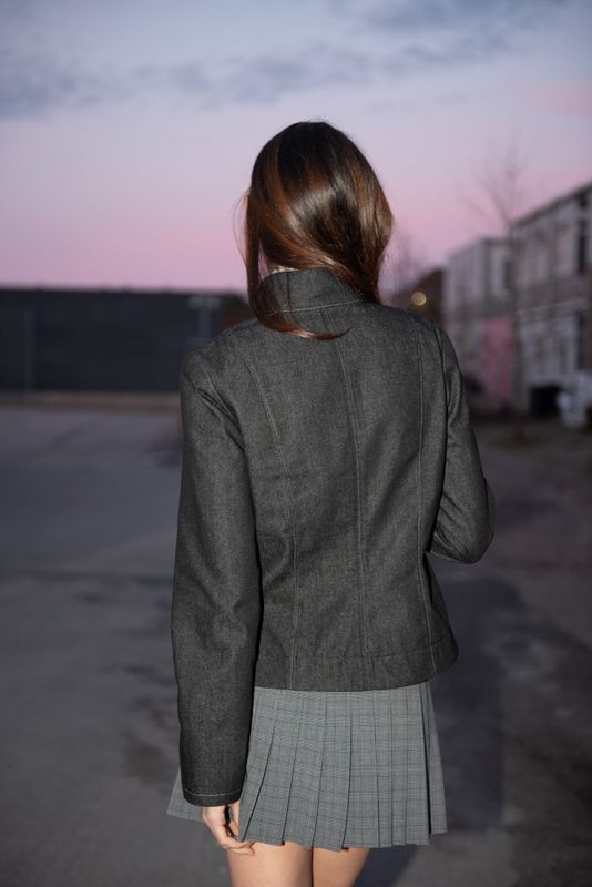 Zip Vest x Basic Sleeves - Puff and Pencil