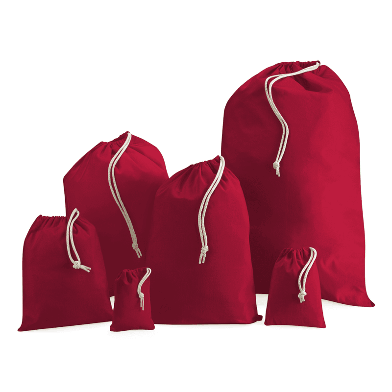 Rød Julesekk - Cotton Stuff Bag W115