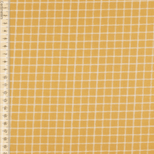 Hovedbilde Rutelig Oker - Fast Bomull