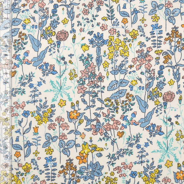 Flowery Blue - Fast Bomull