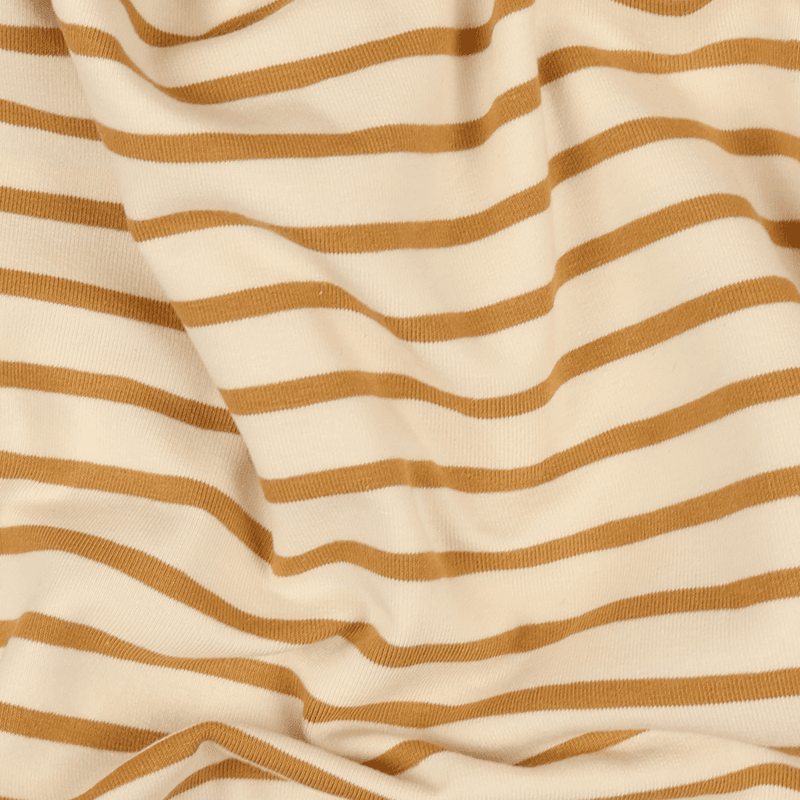 Stripes Cream/Cognac - Jersey