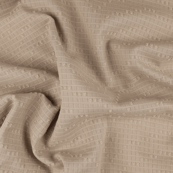 Taupe - Dobby Cotton