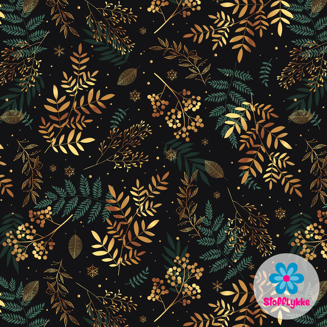 Hovedbilde Gold & Green Leaves - Jersey