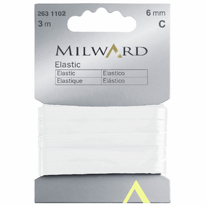 Bilde av Milward Strikk Hvit - 6 mm x 3 m