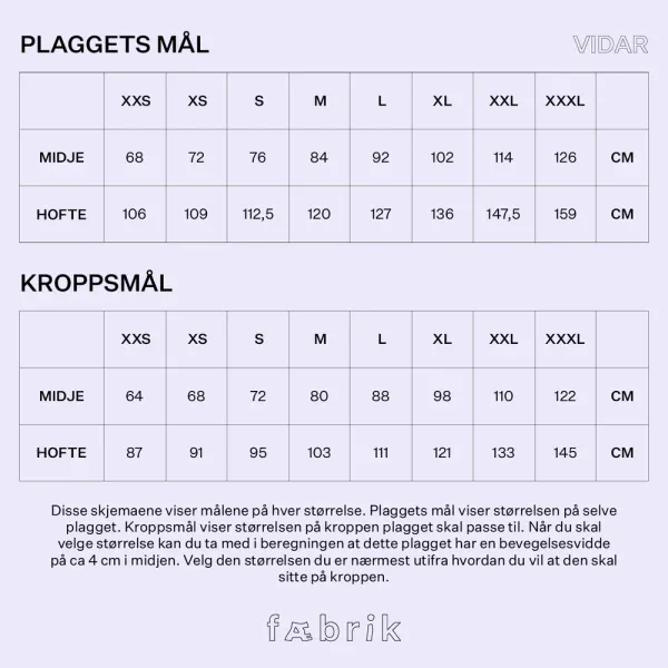 Vidar Bukse - F&aelig;brik