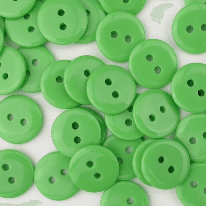 Hovedbilde Wien Eplegrønn - 12.5 mm Resin Knapp