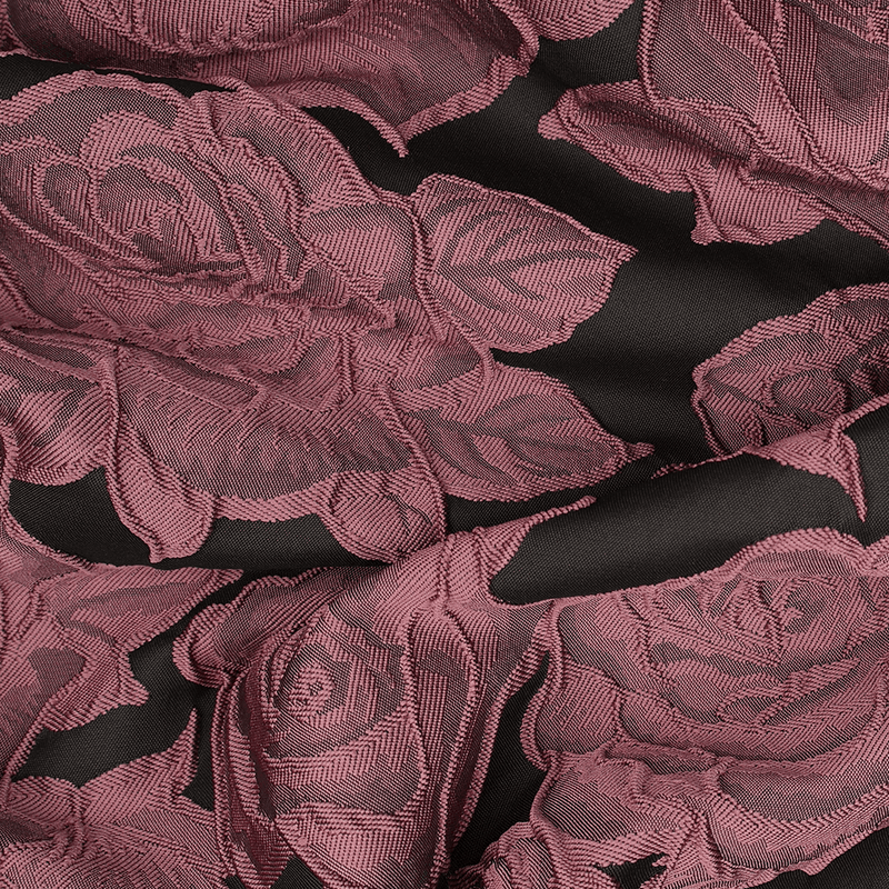 Rose Mauve - Jaqcuard