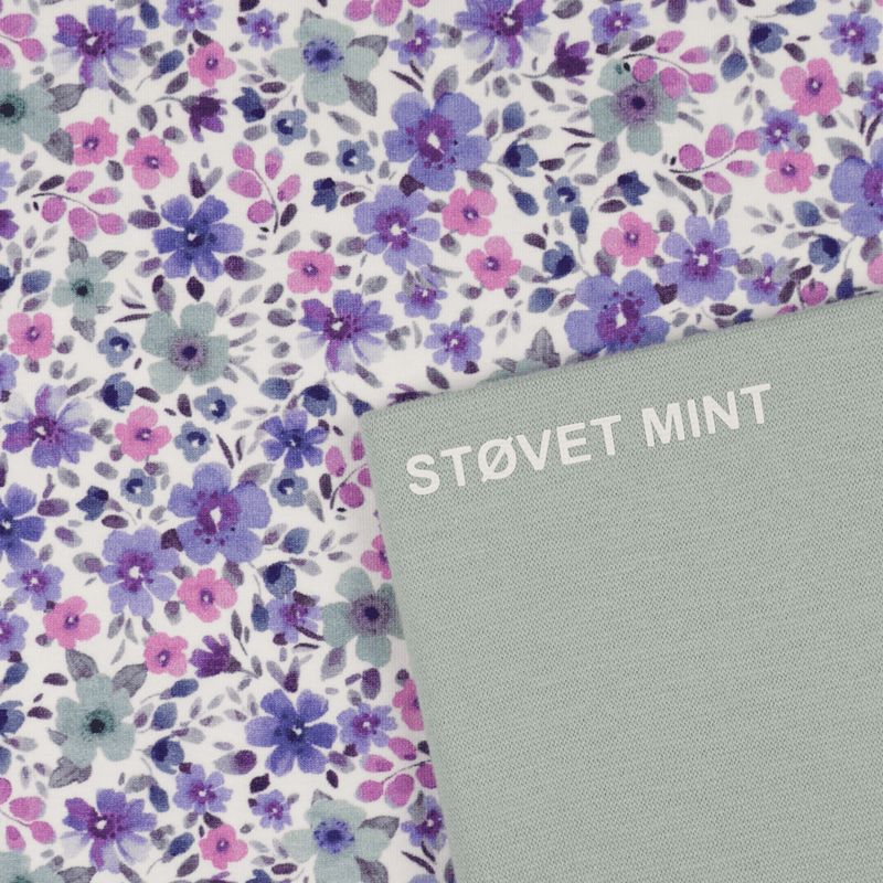 Jess Hvit/Støvet Mint - Jersey