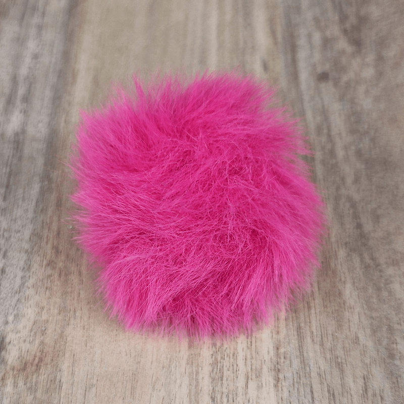 Mørk Rosa Pelsdusk - 5 cm