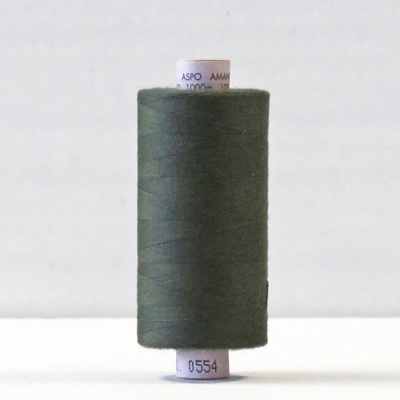 Mørk Khaki 554 - Aspo sytråd 1000m