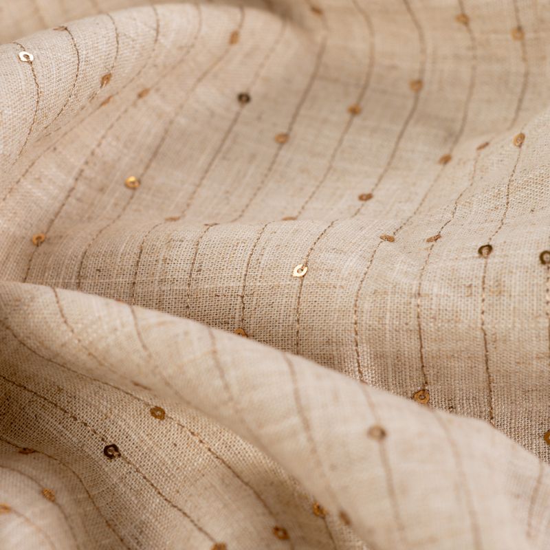 Paljettstripe - Linen Blend