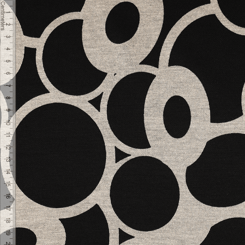 Retro Circles Ecru - Punto