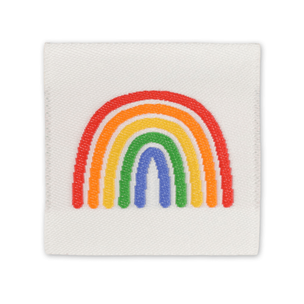 Regnbue - Merkelapp 30x30 mm