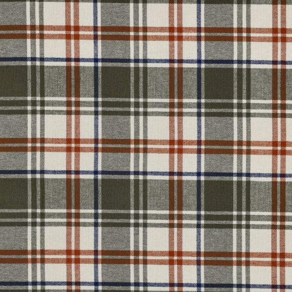 Checks Olive - Flanell