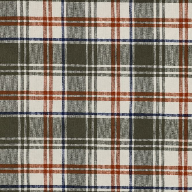 Hovedbilde Checks Olive - Flanell