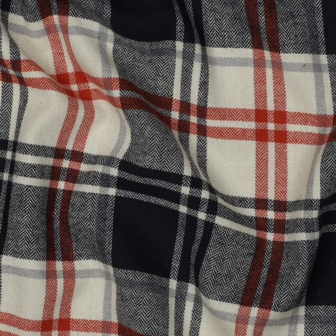 Hovedbilde Checks Navy - Flanell