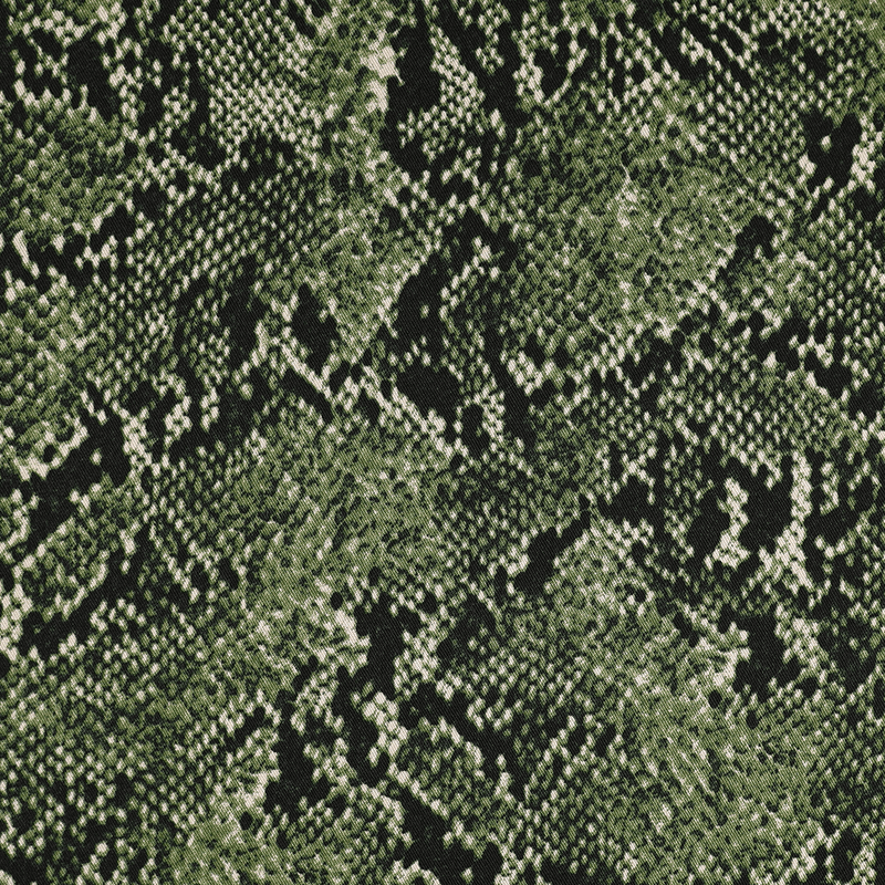 Snake Green - Vevd Viskose Stretch