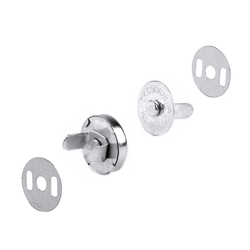 Magnetlås Sølv - 15 mm - 4 sett