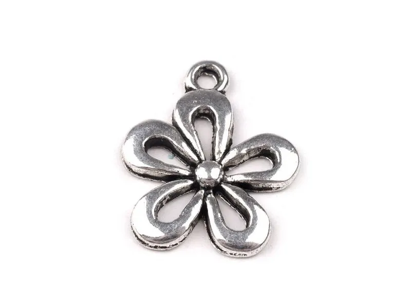Daisy Charm S&oslash;lv - 15mm&nbsp;x 18mm