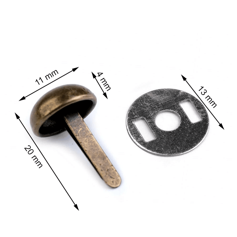 Oval Veskefot - Antikk Messing 8 stk