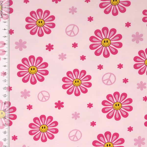 Daisy Smile Pink - Jersey