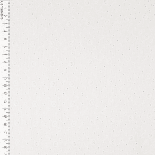 Hvit - Noora Brodert Musselin