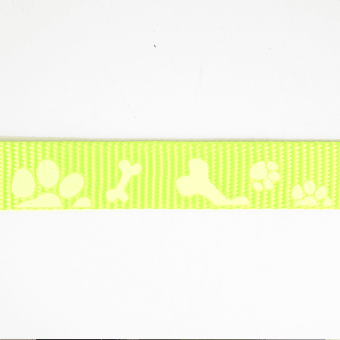 Hovedbilde Hund Neon Gul - 20 mm Selvlysende Bånd