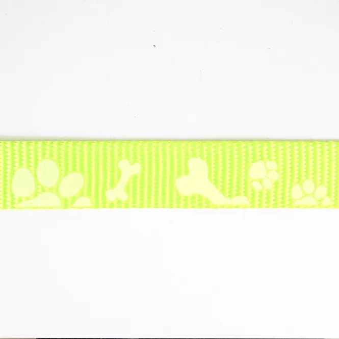 Hovedbilde Hund Neon Gul - 20 mm Selvlysende Bånd