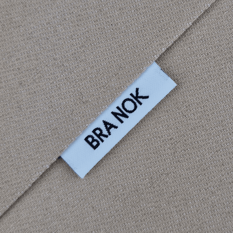 BRA NOK - Hvit merkelapp 5 stk